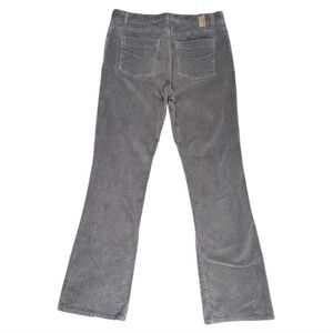Bluenotes women's size 7 length 32 Grey Corduroy hiphugger Flared pants Cotton